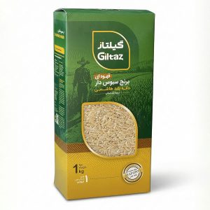 برنج قهوه ای سبوسدار دانه بلند هاشمی وکیوم