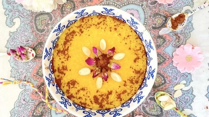 ۷ دسر خوشمزه با آرد برنج؛ شله زرد
